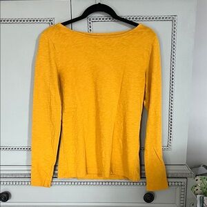 J. Crew Yellow Long Sleeve Women's Top